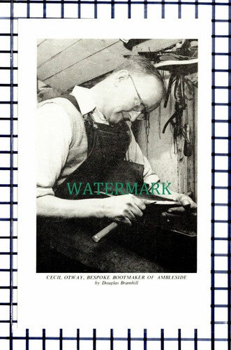 C6835) Cecil Otway Bootmaker Of Ambleside - 1964 Cutting