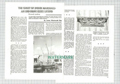 (6595) Spider Marshall Bear Inn Stock Essex James Wentworth Day  - 1973 Article