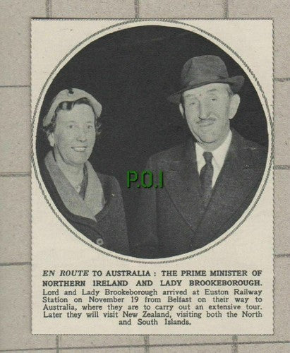 (5381)  Lord & Lady Brookeborough Northern Ireland Prime Minister  - 1954 Clip