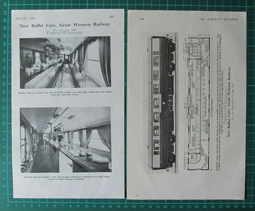 C3161) GWR Great Western Railway New Buffet Cars  - 1934 Two-Part Clip