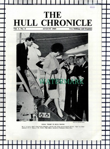(8025) HMS Tiger Hull Docks Mr JA Lacey Admiral JOC Hayes - 1965 Cutting