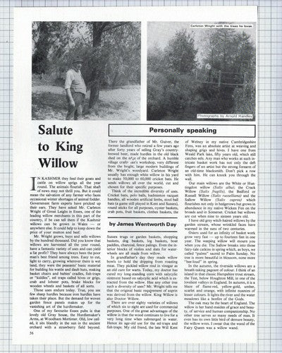 (5581) Mr Carleton Wright  Great Leighs Essex Willow Trees - 1979 Article