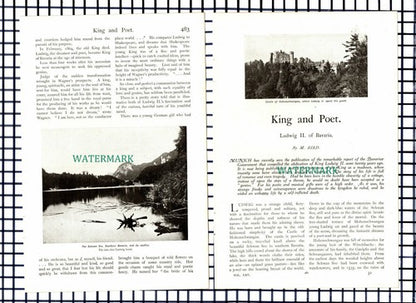 (7036) Ludwig II Of Bavaria Dr Gudden  - c.1909 Article