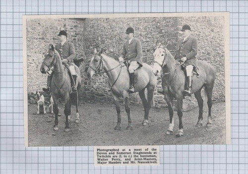 (5351) Devon Somerset Staghounds Twitchin Walter Perry  Hambro Nancekivell 1969
