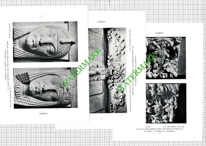 BRITANNIC House Finsbury Circus Lutyens Broadbent  - c.1920s Book Prints x 6