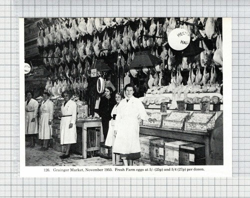 Hector Hall Grainger Market Newcastle Eggs Poultry Stall   - Cutting / Print