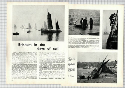 (6498) Brixham Devon Trawlers Boats  - 1967 Article