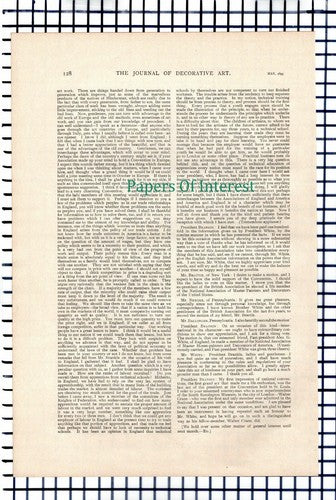 X1150) Mr Alex G White Master House Painters Association - 1899 Article