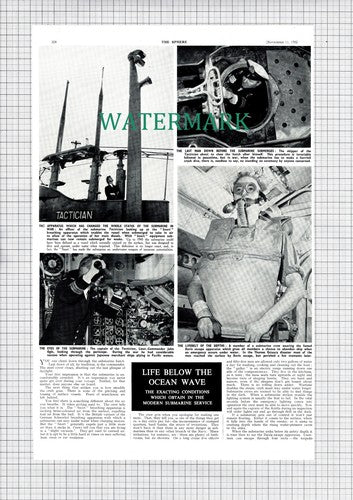 TACTICIAN Submarine Lieut Comm John Ogle  - 1950 Article
