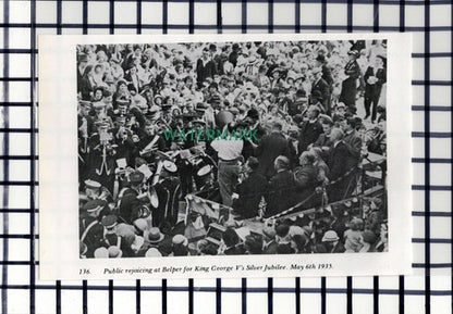 C7272) Belper Silver Jubilee / Ashbourne Derbyshire  -c.1960s Cutting