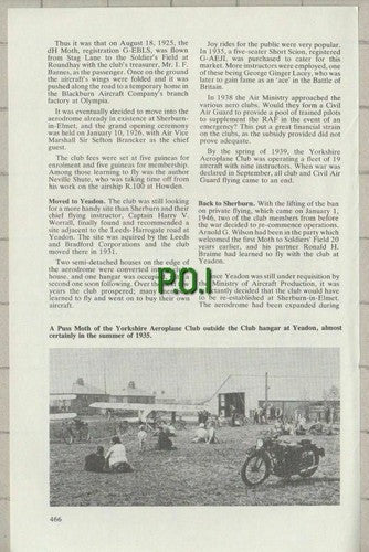 (C121) Yorkshire Aeroplane Club Yeadon Sherburn Fenton Webster Terry Sykes1979