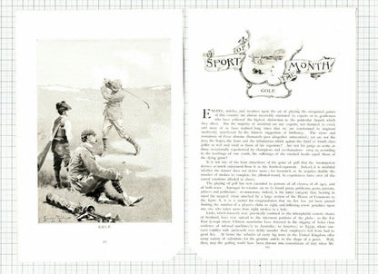 (5955) Golf George Roller   - 1897 Article