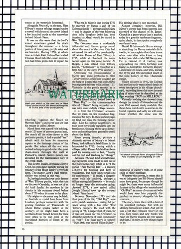 (8338) Bill Meroy Tilbury Essex  Marsh Farm -  1988 Article