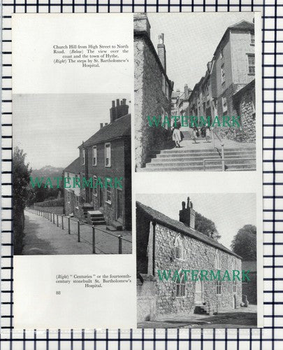 (7711) Hythe Kent Church Hill St Bartholomew's Hospital  -   1957 Cutting