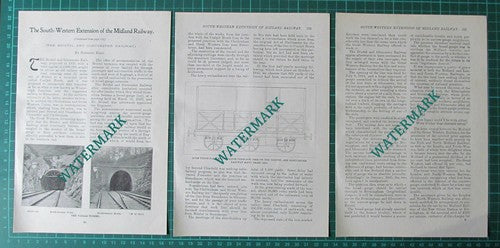 (5092) The Bristol & Gloucester Railway Midland Bath Terminus  -  1904 Article