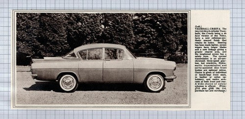 (5243) Vauxhall Cresta / Triumph Herald Estate - 1961 Double-Sided Paper Cutting