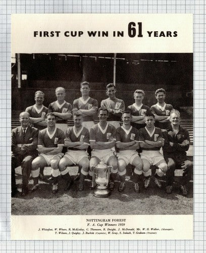 Nottingham Forest Football Team Dwight Imlach Whare  - 1960 Cutting / Print