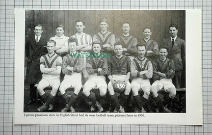 (C107) Carlisle Grammar School Rugby Team / Liptons Football Team - Cutting