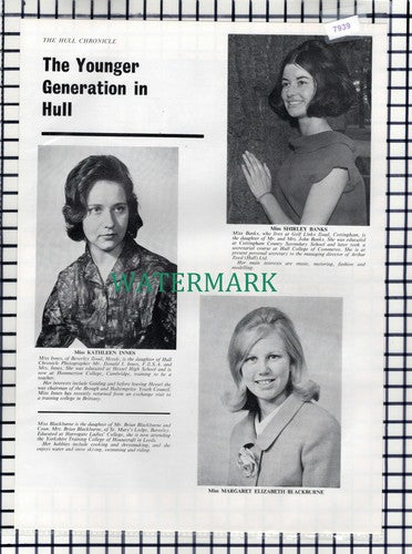 (7939)  Kathleen Innes Shirley Banks Margaret Blackburne Hull -  1965 Cutting