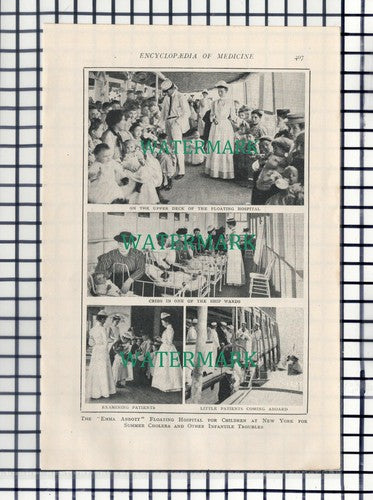 (26) Emma Abbott Floating Hospital For Children New York   - 1914 Cutting