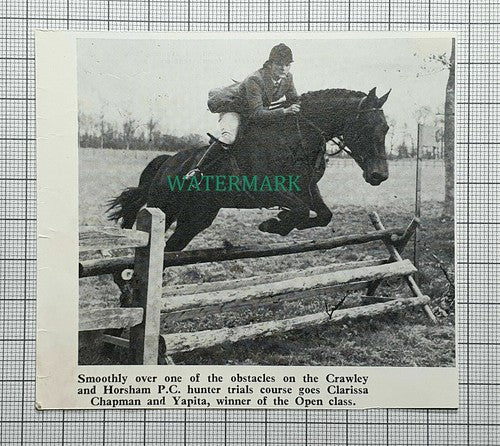 (C336) Clarissa Chapman Yapita Crawley & Horsham Pony Club - 1969