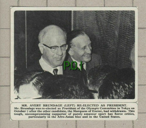 (5256) Mr Avery Brundage Olympic Committee Tokyo  President -  1964 Clip