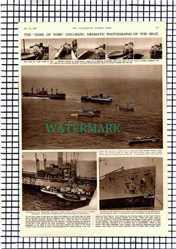 Haiti Victory Duke Of York Ship Collision -  - 1953 Article