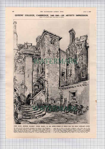 Queens College Cambridge Quincentenary - 1948 Article