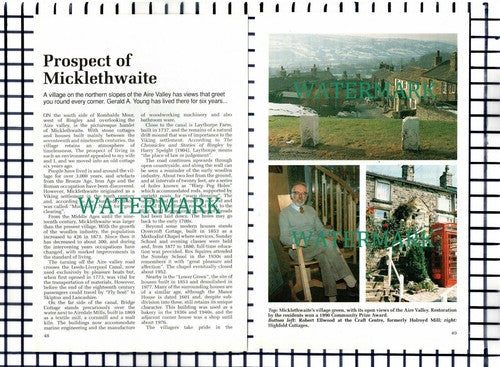 (8244) Micklethwaite Aire Valley Robert Ellwood - 1990's Article