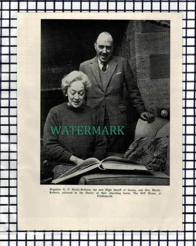 Brigadier GP Hardy-Roberts Mill House Frittleworth Sussex - 1965 Cutting / Print