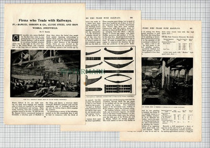 Samuel Osborn & Co Clyde Steel Iron Works Sheffield - 1905 Article