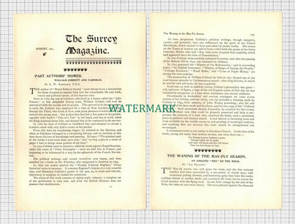 William Cobbett Author  Farnham Surrey Jolly Farmer - 1901 Article
