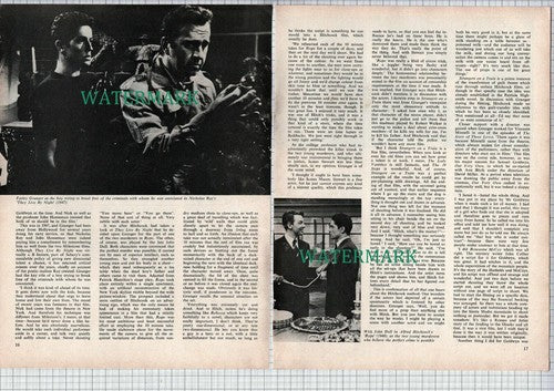 FARLEY GRANGER Actor  Interview  - 1973 Article
