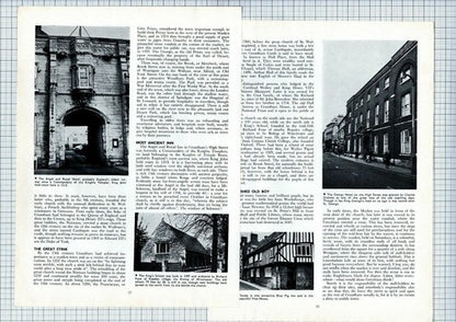 (6182) Grantham Lincolnshire George Hotel - 1968 Article