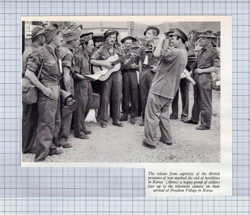 (5478) British Prisoners of War Korea Freedom Village   - c.1953 Clip
