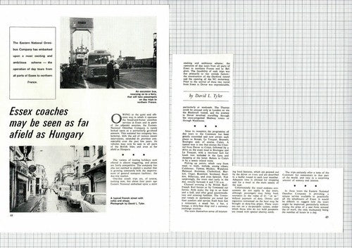 Eastern National Omnibus Company Essex Bus Tours - 1969 Article