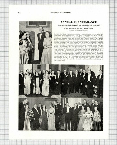 (6051) Northern Bookmakers Protection Assoc Majestic Hotel Harrogate - 1952 Clip