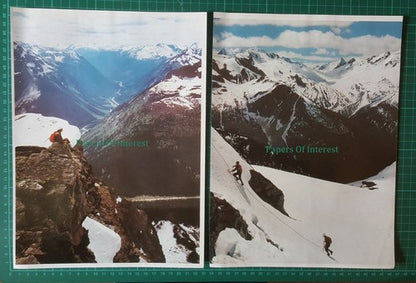 X1401) RCMP Mt Rescue Team British Columbia Lechky Latta Canada  - 1973 Article