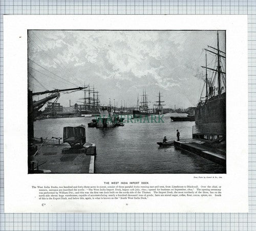 X1902) West India Import Dock / London Fire Brigade Southwark c.1900 Book Print