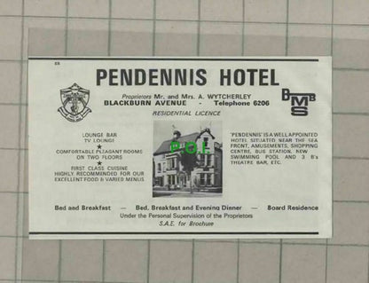 C2015) Bridlington Pendennis Hotel Wytcherley / The Windsor Cawton - 1973 Clip
