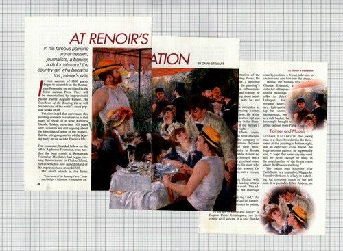 (8541) Renoir Luncheon Of The Boating Party Story - 1997 Article