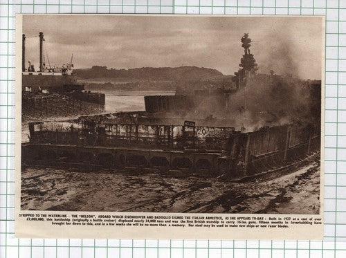 The NELSON Battleship Italian Armistice Ship Breaking Inverkeithing 1950 Cutting
