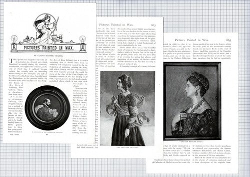 (6351) Gladys Beattie Cozier Wax Pictures   - c.1905 Article