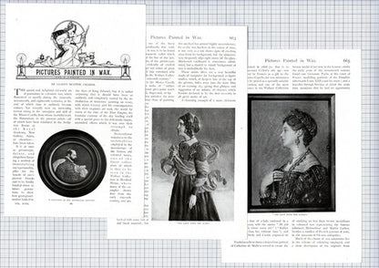 (6351) Gladys Beattie Cozier Wax Pictures   - c.1905 Article