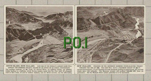 (5236) South Island New Zealand Benmore Project  - 1961 Clip