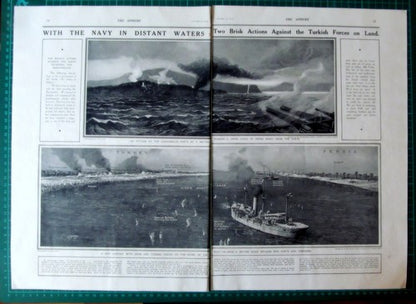 Dardanelles Forts Attack World War One Warship Shatt El Arab - 1915 Article