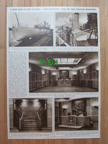 (X86) Headquarters Ship Master Mariners Sloop WELLINGTON - 1948 Clip