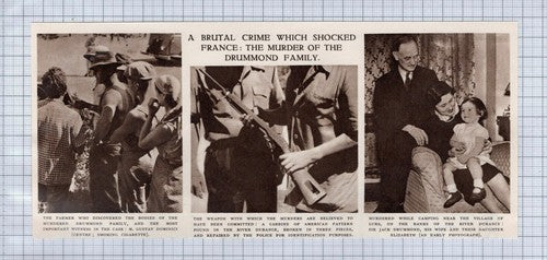 (5728)  Sir Jack Drummond Family Murder Lurs France - 1952 Clip