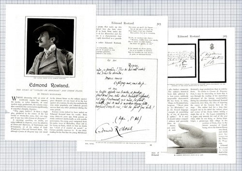 (6363) Edmond Rostand Cyrano Poet Author  Tiburce Beaugeard  - c.1905 Article
