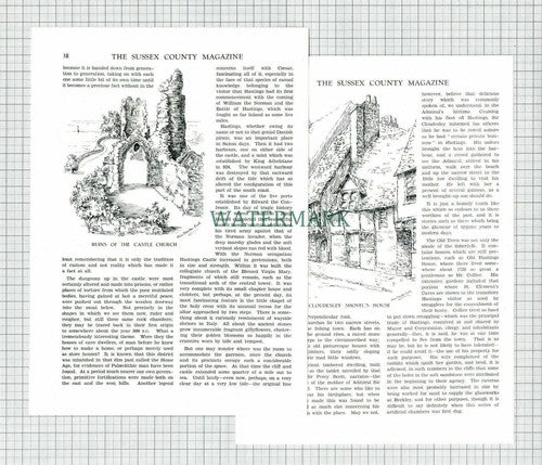 Hastings Sussex Adeline Boulter-Cooke - 1930 Article  / Print